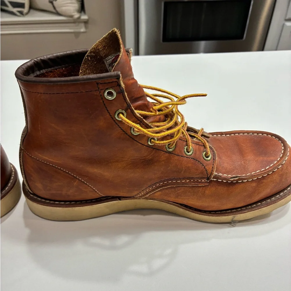 Red Wing Men's Heritage Moc Lug leather boots in Men’s size 12. - Picture 4 of 12